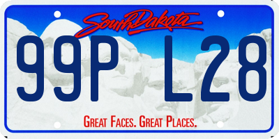 SD license plate 99PL28