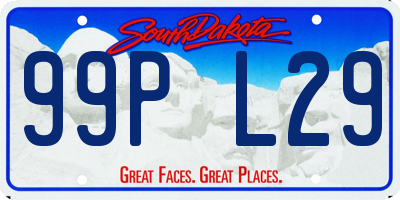 SD license plate 99PL29