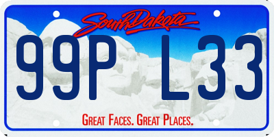 SD license plate 99PL33