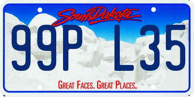 SD license plate 99PL35