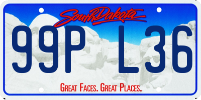 SD license plate 99PL36