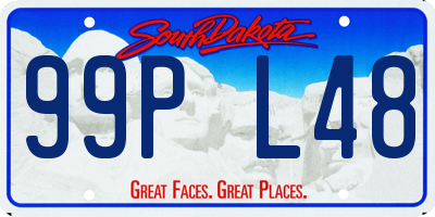 SD license plate 99PL48