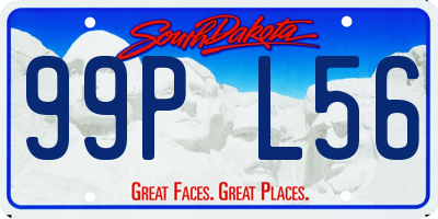 SD license plate 99PL56