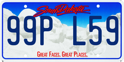 SD license plate 99PL59