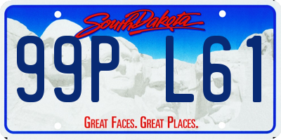 SD license plate 99PL61