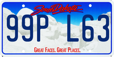 SD license plate 99PL63