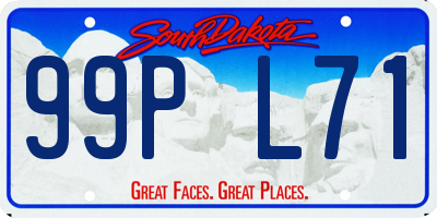 SD license plate 99PL71