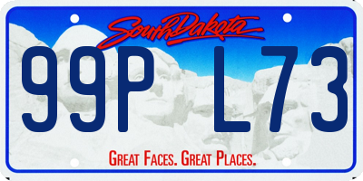 SD license plate 99PL73