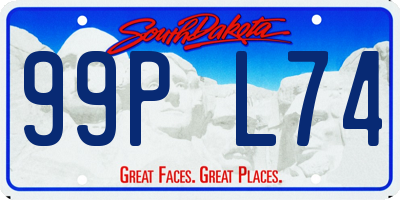 SD license plate 99PL74