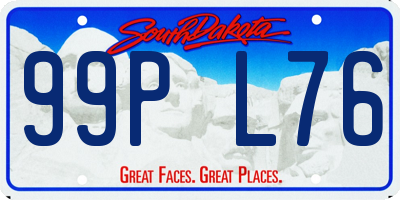 SD license plate 99PL76