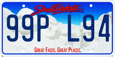 SD license plate 99PL94