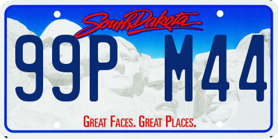 SD license plate 99PM44