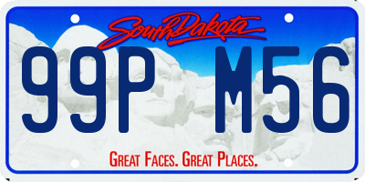 SD license plate 99PM56