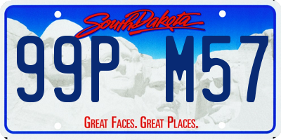 SD license plate 99PM57