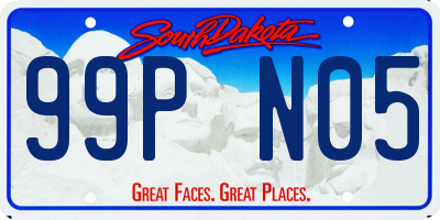 SD license plate 99PN05