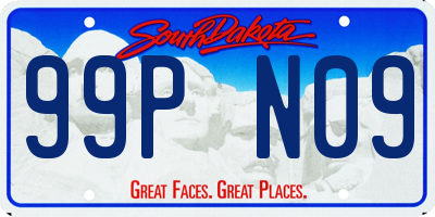 SD license plate 99PN09