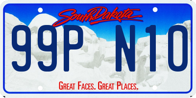 SD license plate 99PN10