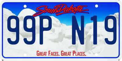 SD license plate 99PN19
