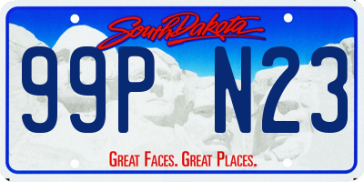 SD license plate 99PN23