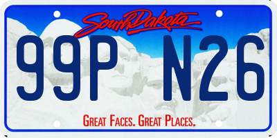 SD license plate 99PN26
