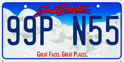 SD license plate 99PN55