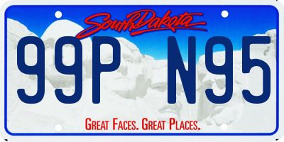 SD license plate 99PN95