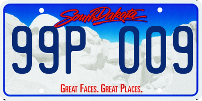 SD license plate 99PO09