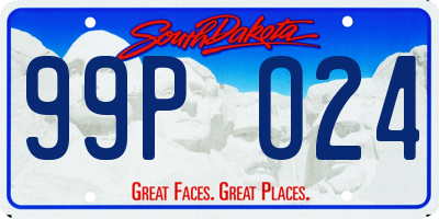 SD license plate 99PO24