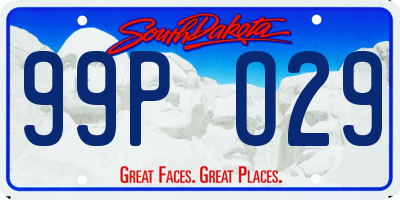 SD license plate 99PO29