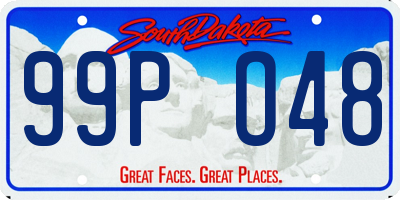SD license plate 99PO48