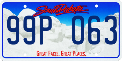 SD license plate 99PO63