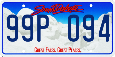 SD license plate 99PO94