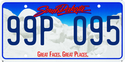SD license plate 99PO95