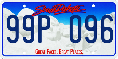 SD license plate 99PO96