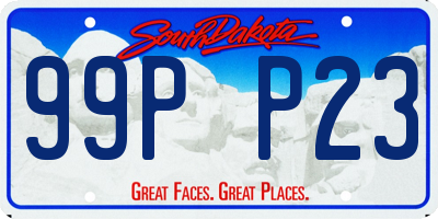 SD license plate 99PP23