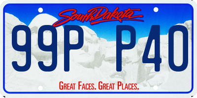 SD license plate 99PP40