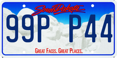 SD license plate 99PP44