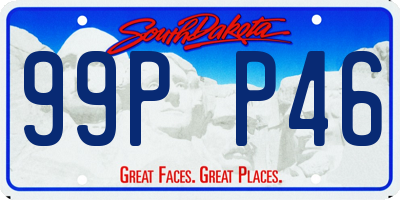 SD license plate 99PP46