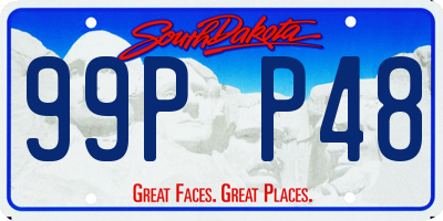 SD license plate 99PP48