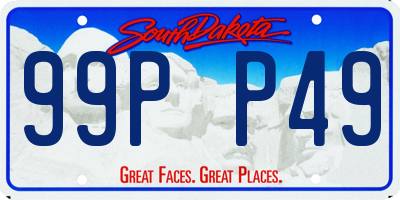 SD license plate 99PP49