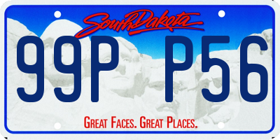 SD license plate 99PP56