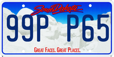 SD license plate 99PP65