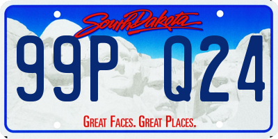 SD license plate 99PQ24