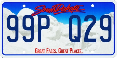 SD license plate 99PQ29
