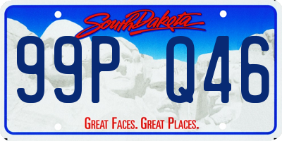SD license plate 99PQ46