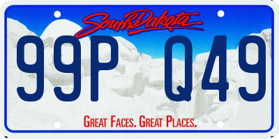 SD license plate 99PQ49