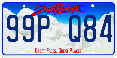 SD license plate 99PQ84