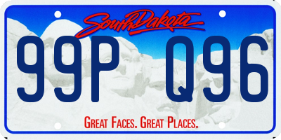 SD license plate 99PQ96