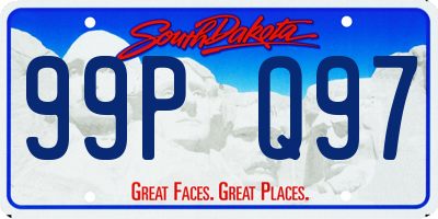 SD license plate 99PQ97