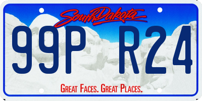 SD license plate 99PR24